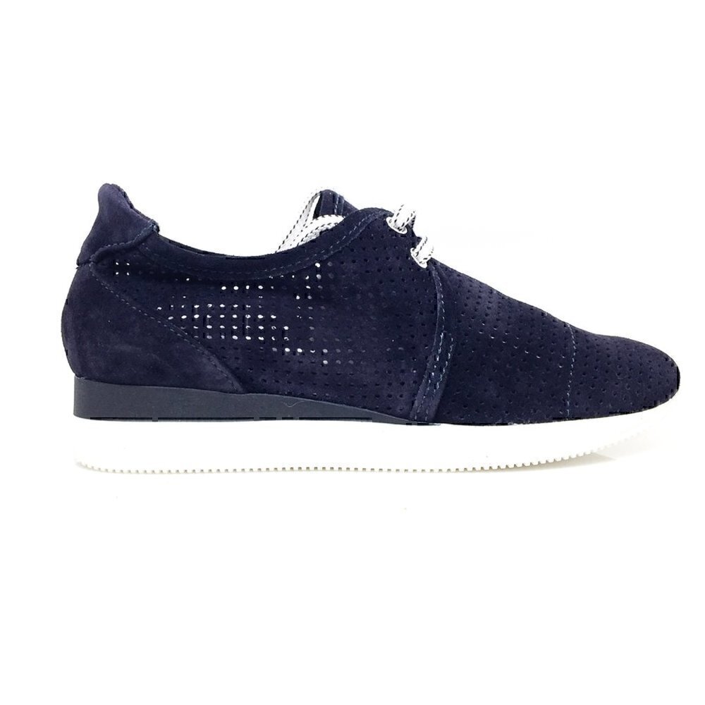 NEW MAXMARA MM41 Navy  Blue Suede Sneakers size US 6 - Picture 4 of 11